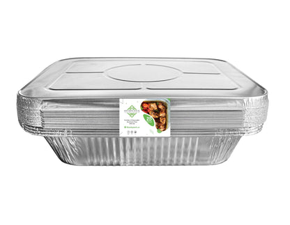 Disposable Half Size Deep(9"x13"x2.5")  Aluminum Tray/Steam Table Pan- With Lid