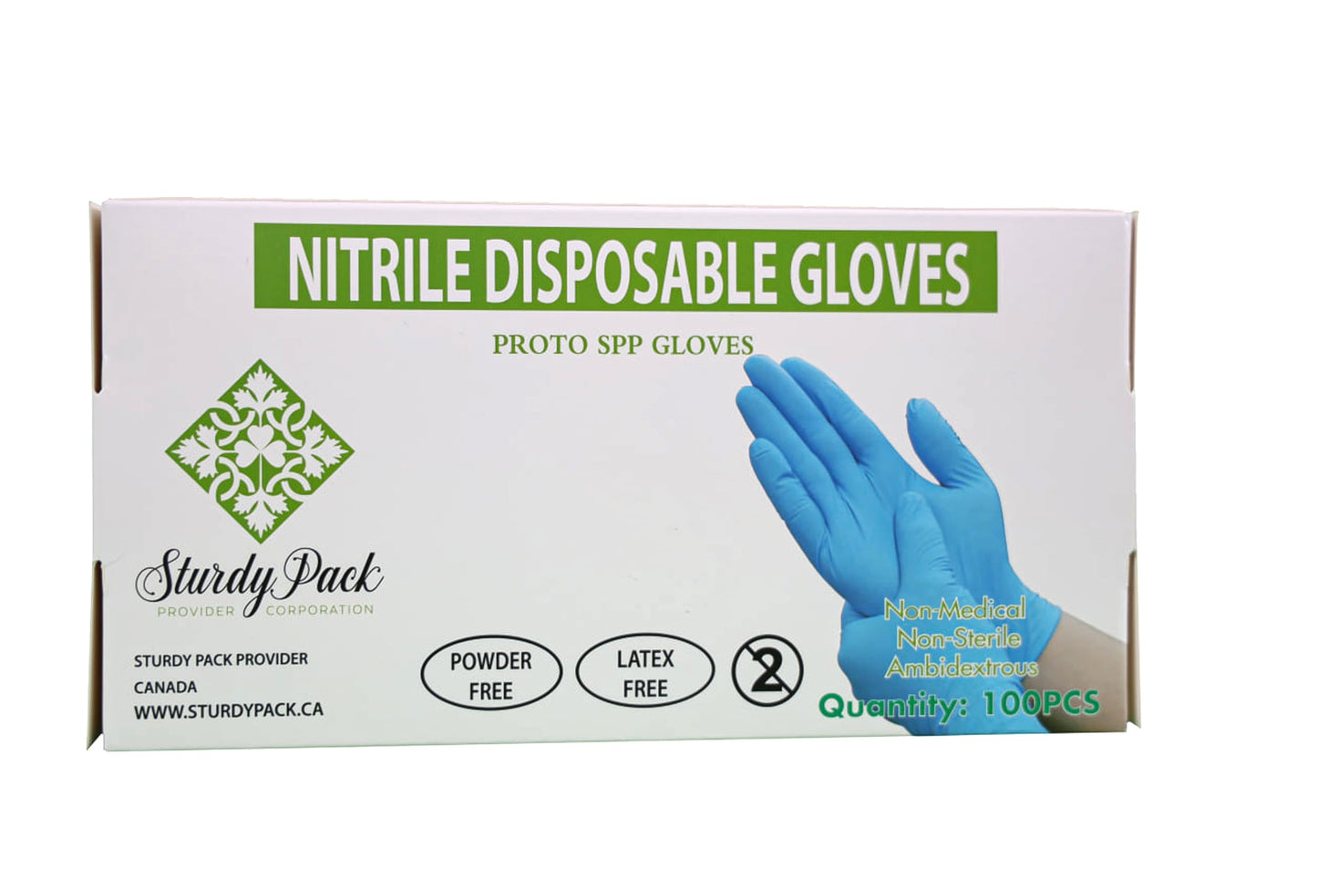 Disposable Nitrile Gloves, Blue Color, 4mil Thick - 100 Pcs./Box