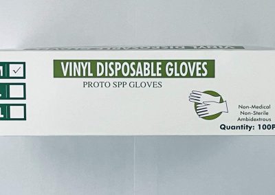 Disposable Clear Vinyl Gloves, 4mil Thickness - 100 Pieces per Box